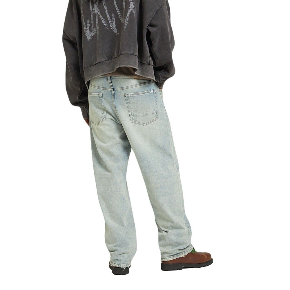 NEW Pacsun Mens Size 32x30 Pacsun Dylan Distressed Baggy Jeans Light Blue Tinted - Picture 5 of 12